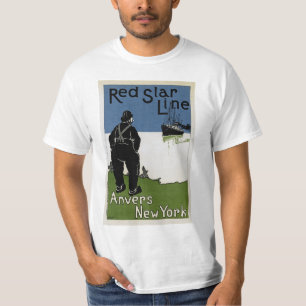 T-shirt Ligne étoile rouge