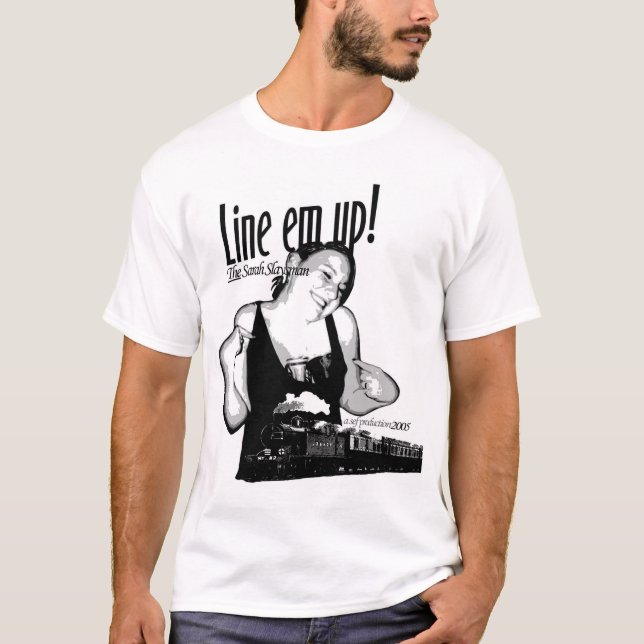 T-shirt Ligne fin de support (Devant)