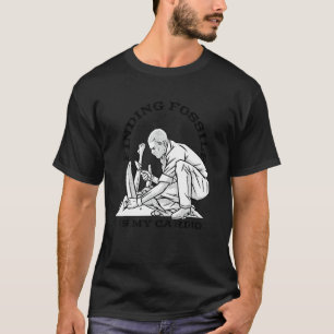T-shirt Ligne fossile Paléontologie Archéologie Occupation
