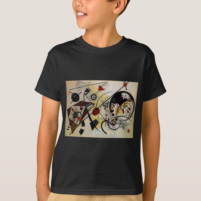 T-shirt Ligne ininterrompue Kandinsky Transverse (Devant)