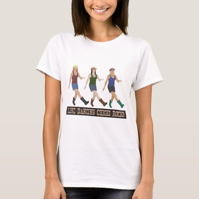 T-shirt Ligne poussins de pays de danse (Devant)