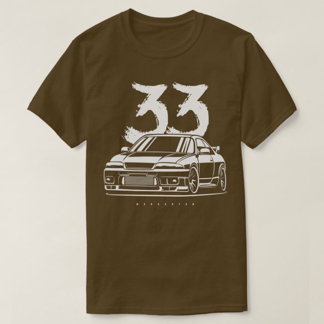 T-shirt Ligne Skyline R33 GTR 1 (Design devant)