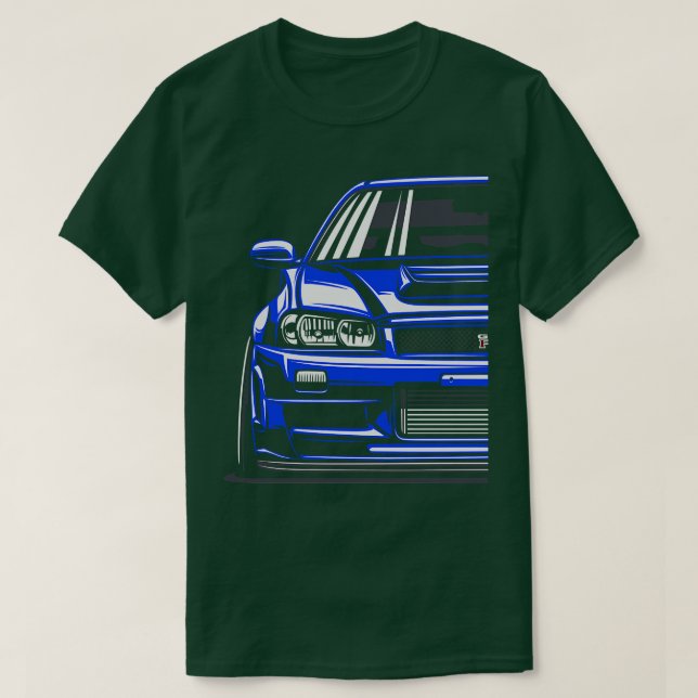 T-shirt Ligne Skyline R34 GTR (Design devant)