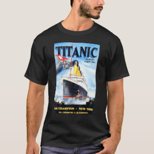 T-shirt Ligne Titanic White Star Mondes Plus Grande Liner
