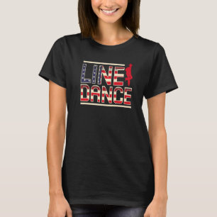 T-shirt Ligne vintage Danse États-Unis Danser Dance Pays L