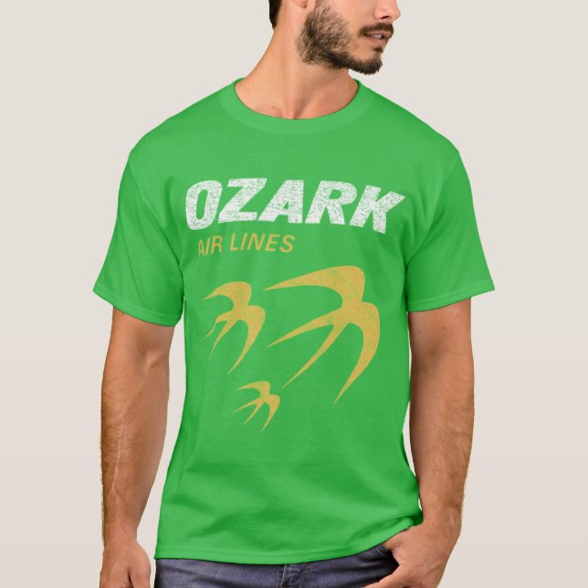 T-shirt Lignes aériennes rétro Ozark (Devant)