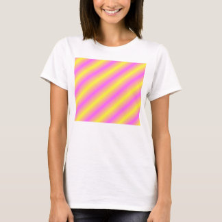 T-shirt Lignes au néon jaunes et roses de Sideway