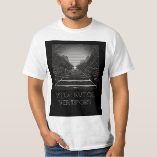 T-SHIRT LIGNES B&W EVTOL VTOL VERTIPORT