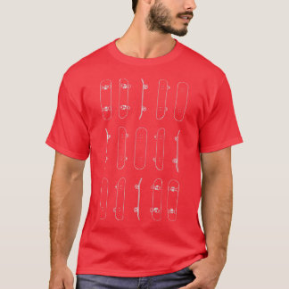 T-shirt Lignes blanches du tableau de bord