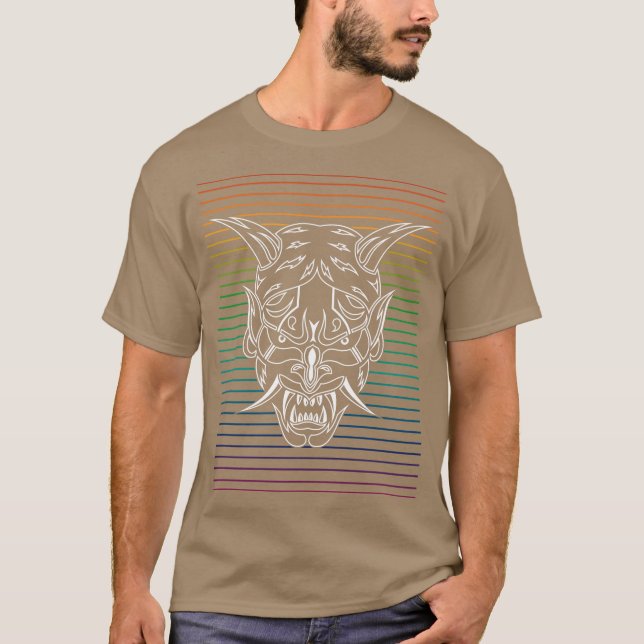 T-shirt Lignes Blanches Shinigami (Devant)