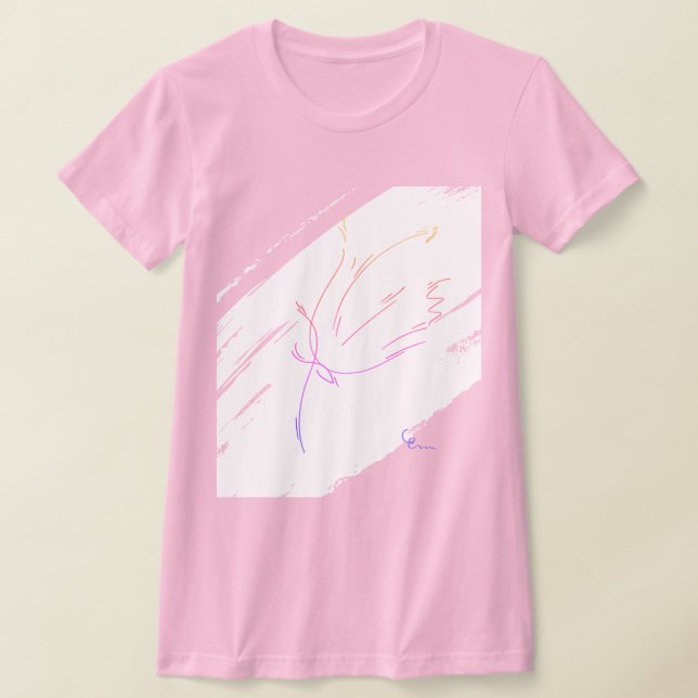 T-shirt Lignes bleu 2 (Poser)