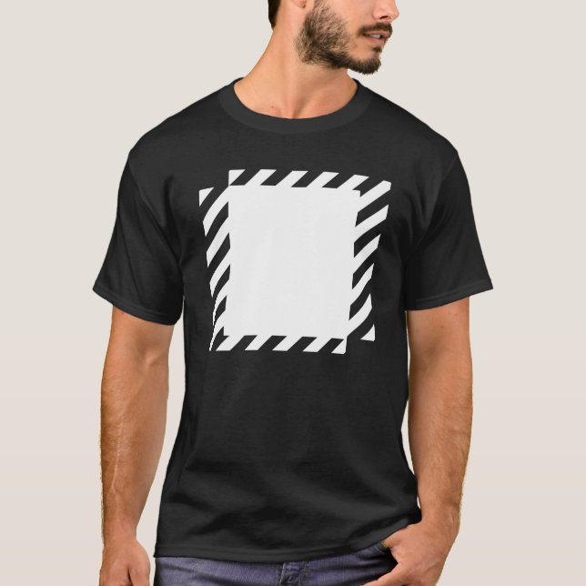 T-shirt lignes carrés conception (Devant)
