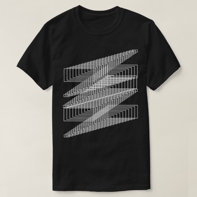 T-shirt Lignes carrés design 1 (Design devant)