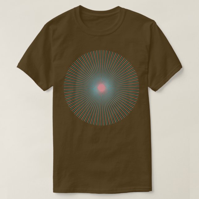 T-shirt Lignes circulaires Effet visuel 2 (Design devant)