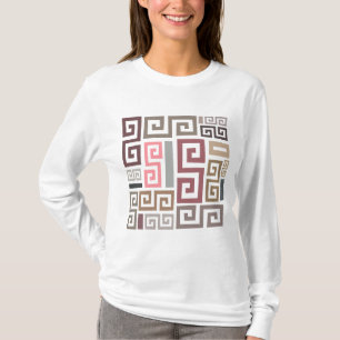 T-shirt lignes colorées artistiques abstraites modernes