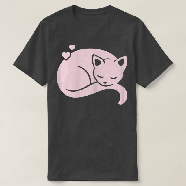 T-shirt Lignes De Chat D'Été Pour Femmes  (Design devant)