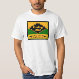 T-shirt Lignes de chemin de fer de lecture, ligne service