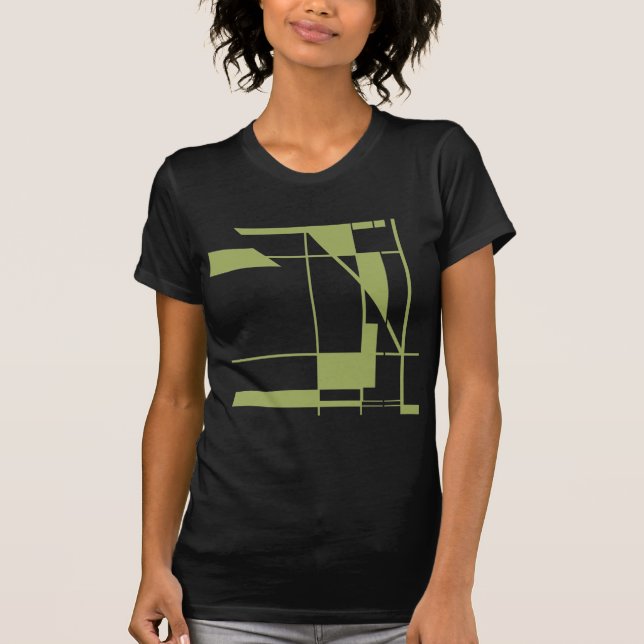 T-shirt Lignes de formes d'olivier MCM d'inspiration géomé (Devant)