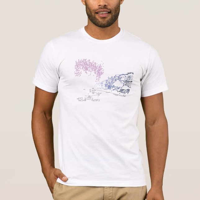 T-shirt Lignes de ville (Devant)