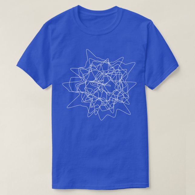 T-shirt lignes déformées conception 1 (Design devant)