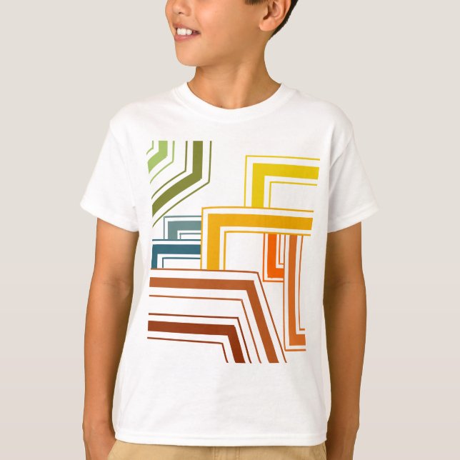 T-shirt Lignes des années 1970  (Devant)