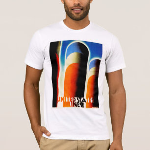 T-shirt Lignes des Etats-Unis