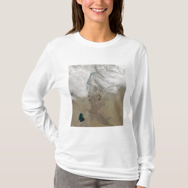 T-shirt Lignes distinctives des nuages (Devant)