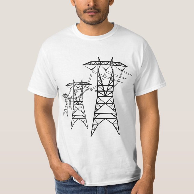 T-shirt Lignes électriques (Devant)