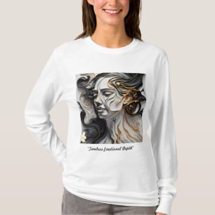 T-shirt « Lignes émouvantes d'or »