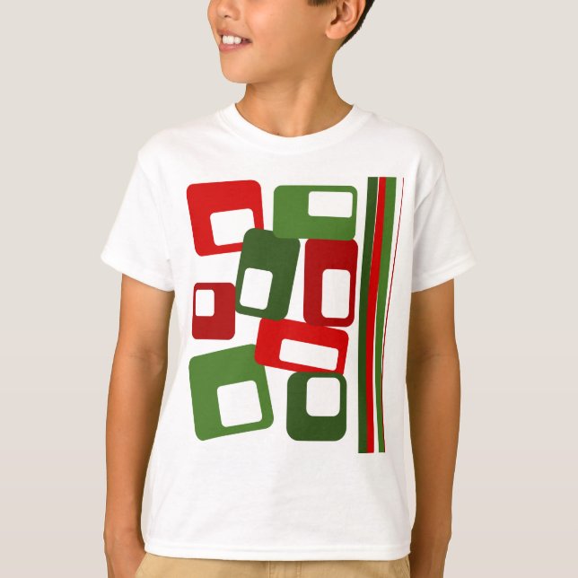 T-shirt Lignes et rectangles (Devant)