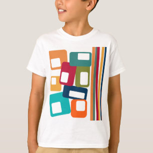 T-shirt Lignes et rectangles