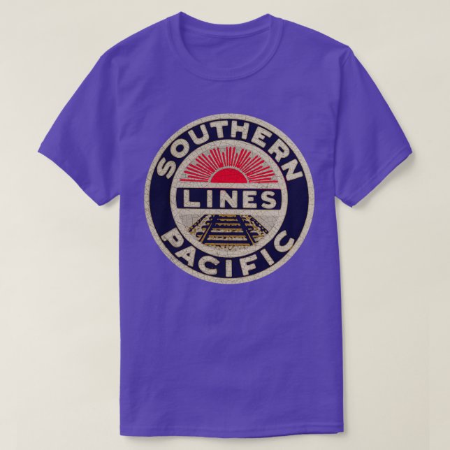 T-shirt Lignes ferroviaires du Pacifique Sud USA (Design devant)