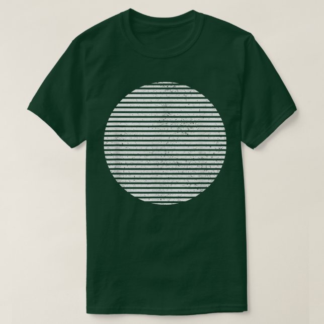 T-shirt Lignes géométriques de forme circulaire tranchée g (Design devant)