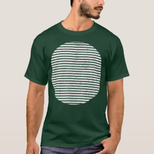 T-shirt Lignes géométriques de forme circulaire tranchée g