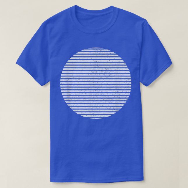 T-shirt Lignes géométriques de forme circulaire tranchée g (Design devant)