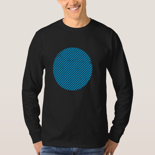 T-shirt Lignes géométriques de forme circulaire tranchée g (Devant)