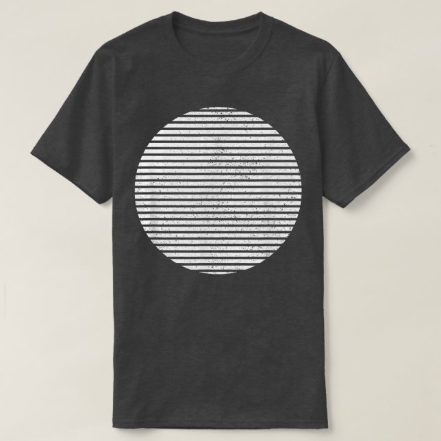 T-shirt Lignes géométriques de forme circulaire tranchée g (Design devant)