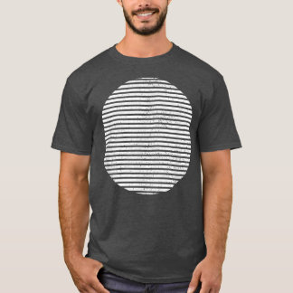T-shirt Lignes géométriques de forme circulaire tranchée g