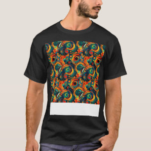 T-shirt Lignes géométriques Motif Abstraites sans couture 