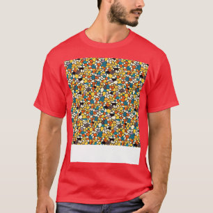 T-shirt Lignes géométriques Motif Abstraites sans couture 