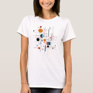 T-shirt Lignes minimalistes modernes géométriques abstrait