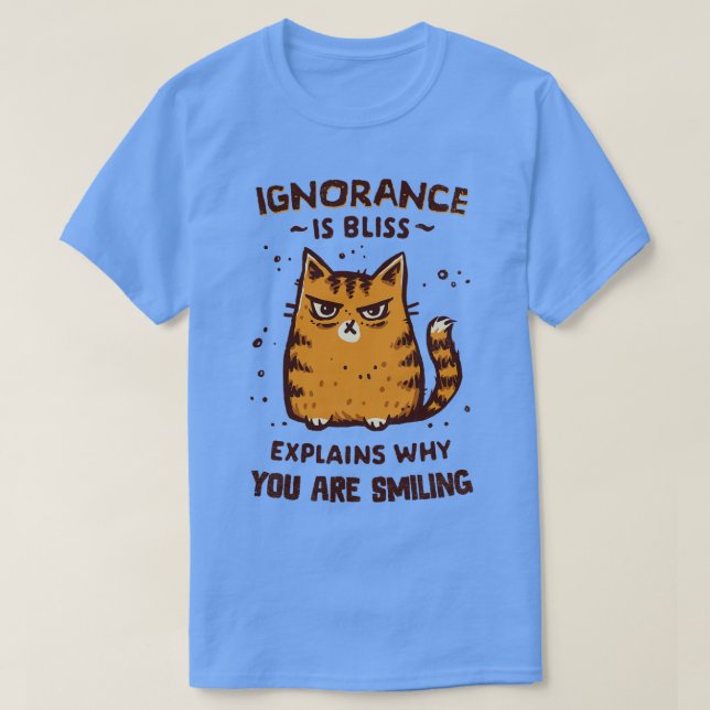 T-shirt L'ignorance est néfaste (Design devant)