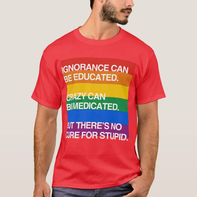 T-SHIRT L'IGNORANCE PEUT ÊTRE INSTRUITE (Devant)