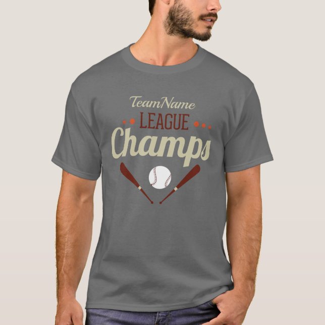 T-shirt Ligue de baseball personnalisée (Devant)