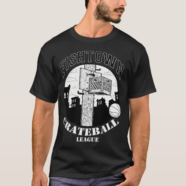 T-shirt Ligue de Crateball de Fishtown (Devant)