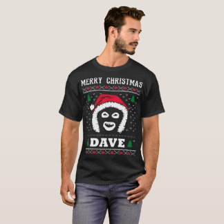 T-shirt Ligue de Dave de Joyeux Noël des messieurs