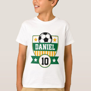 T-shirt Ligue de Football Enfants Football Nom & Logo Numé