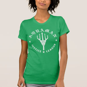 T-shirt Ligue de Justice Aquaman Retro Trident Emblem