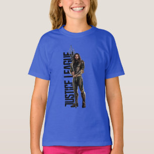 T-shirt Ligue de Justice Aquaman Sur Le Champ De Bataill