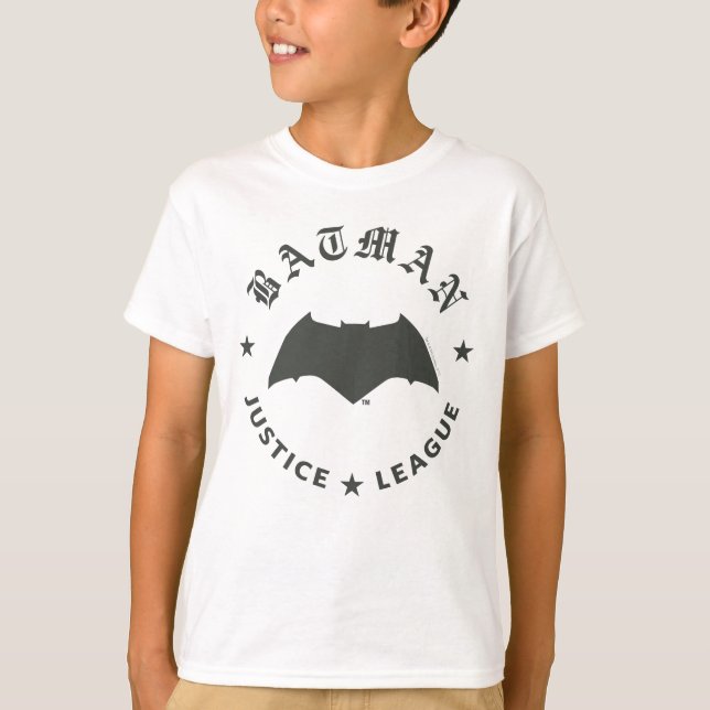 T-shirt Ligue de Justice | Batman Retro Bat Emblem (Devant)